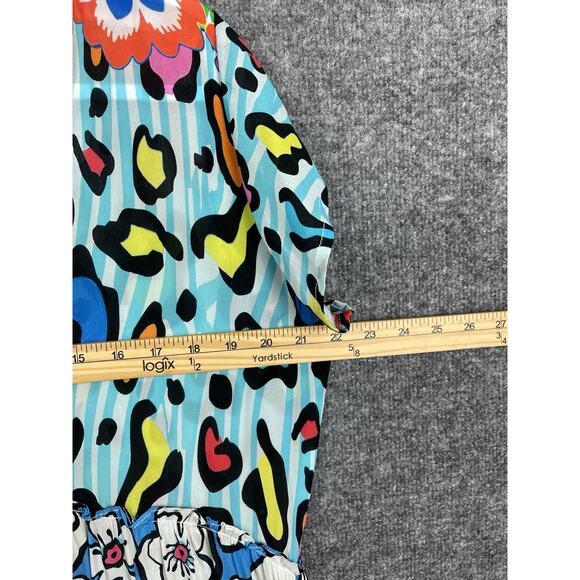 Jayshree Dalal Fiji 2 A-Line Dress Black Blue Retail Medium $125.00 - Picture 5 of 13